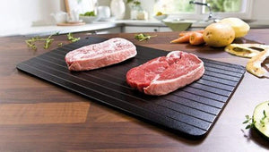 Traythaw-  Rapid  Defrosting Tray, Defrosts  Frozen Food Meat Fruit Quick.